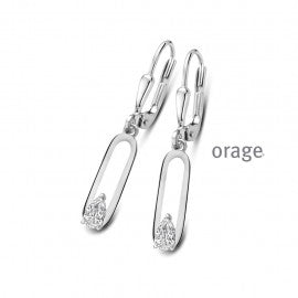 Boucle d'oreilles argent Orage O4998