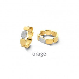 Boucle d'oreilles acier dame Orage O5441