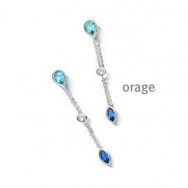 Boucle d'oreilles argent  Orage O6013