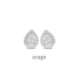 Boucle d'oreilles argent Orage O6583