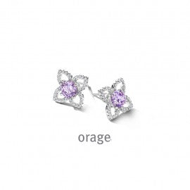 Boucle d'oreilles Orage argent O6585