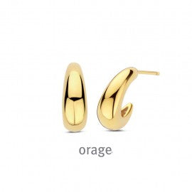 Boucle d'oreilles plaqué or Orage O6586