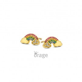 Boucle d'oreilles plaqué or  enfant K3161