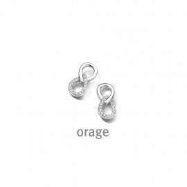 Boucle d'oreilles argent dame Orage O6607