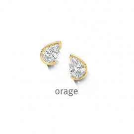 Boucle d'oreilles  plaqué or Dame Orage O6733