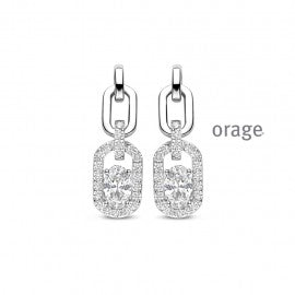 Boucle d'oreilles argent Orage O6901