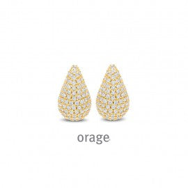Boucle d'oreilles plaqué or  Orage O7106
