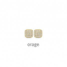 Boucle d'oreilles plaqué or Orage O7110