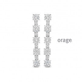 Boucle d'oreilles argent Orage O7111