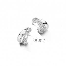 Boucle d'oreilles argent Dame Orage O7123