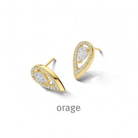 Boucle d'oreilles Orage plaqué or O8061