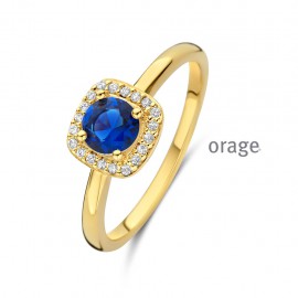 Bague plaqué or Orage R1287