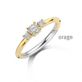 Bague Plaqué or Orage R1890