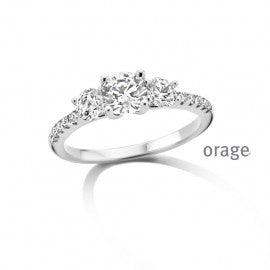 Bague  argent Dame Orage R1947