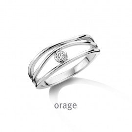 Bague argent Dame Orage R2836