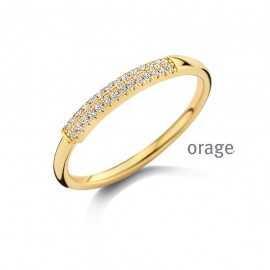 Bague plaqué or Dame Orage R6557