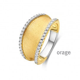 Bague bicolore  Orage R6702