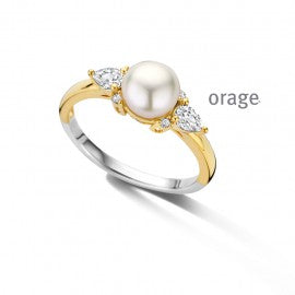 Bague plaqué or Orage R6910