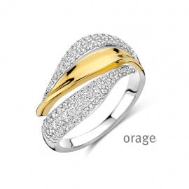 Bague bicolore Orage R7103