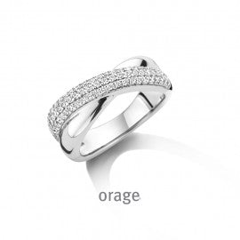 Bague argent Dame Orage R7113