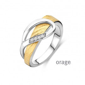 Bague  bicolore Orage R9017
