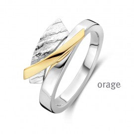 Bague bicolore Orage R9019