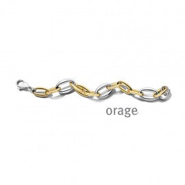 Bracelet acier bicolore Orage A2154