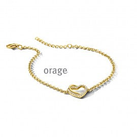 Bracelet plaqué or Orage A6514
