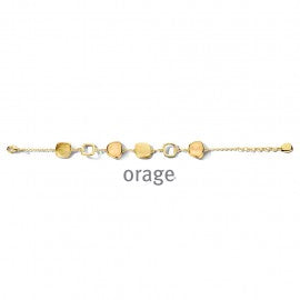 Bracelet plaqué or Orage A8729