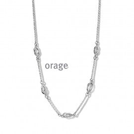 Collier argent Orage K1239