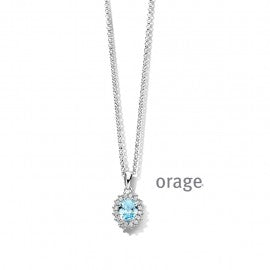 Collier argent Orage K2828