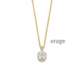 Collier plaqué or Orage K3176