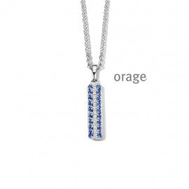 Collier argent Orage K3179