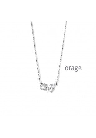 Collier argent Orage K3180