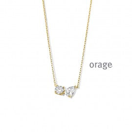 Collier plaqué or Orage K3181