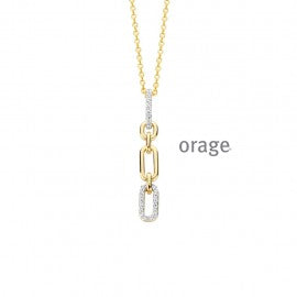 Collier plaqué or Orage K3505