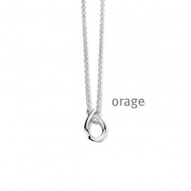 Collier argent Orage