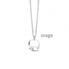 Collier argent Orage K4836