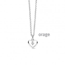 Collier argent Orage K4840