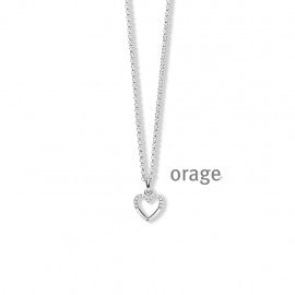 Collier argent Orage K4841