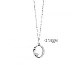 Collier argent Orage K6537
