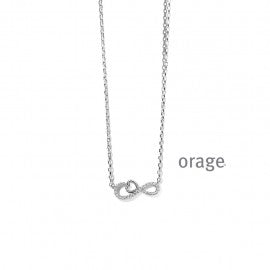Collier argent Orage K6539