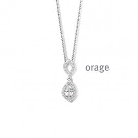 Collier argent Orage K6827