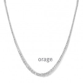 Collier argent Orage K8013