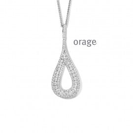 Collier argent Orage K8041
