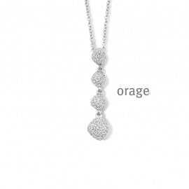 Collier argent Orage K8043