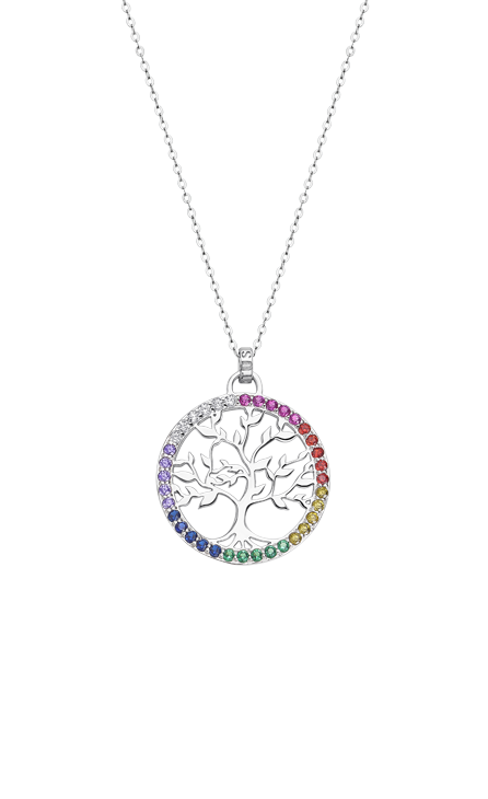 Collier Lotus argent