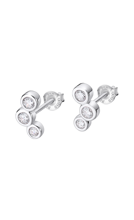 Boucle d'oreilles Lotus argent