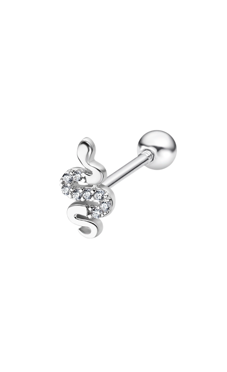 Boucle d'oreilles Lotus argent