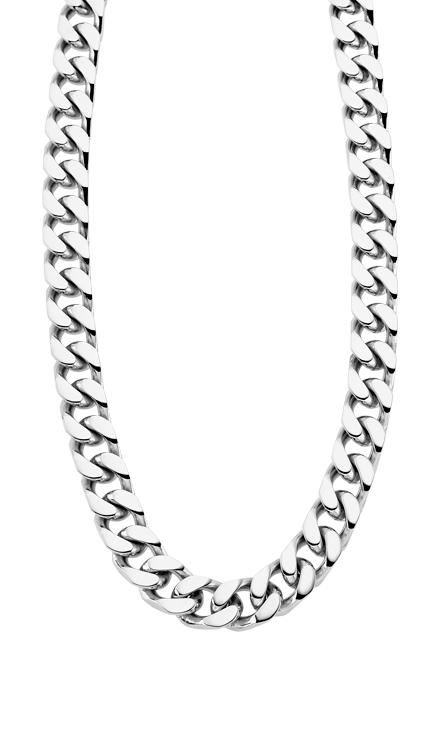 Collier acier Lotus Homme